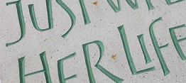 Incised lettering