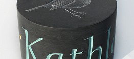 Carved Robin in slate