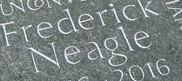 Cremation stone green slate