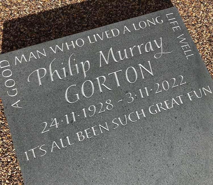 Green slate cremation tablet