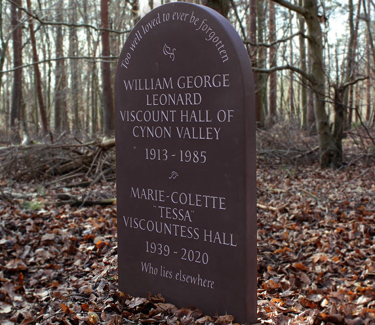 Heather slate memorial
