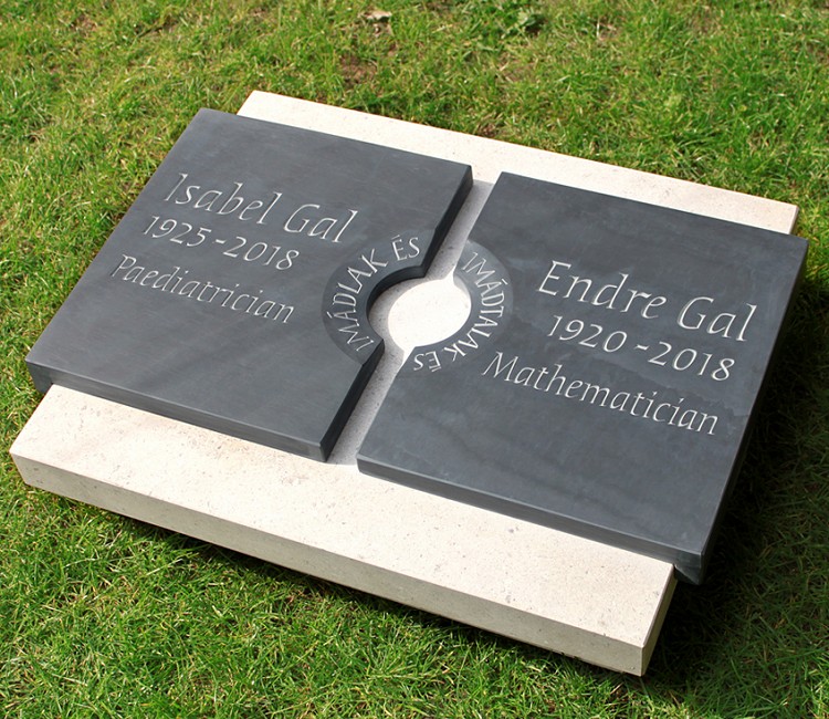 Slate & Nabresina cremation stone