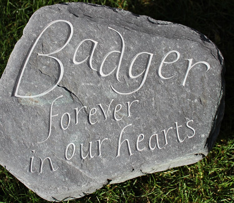 Slate pet memorial