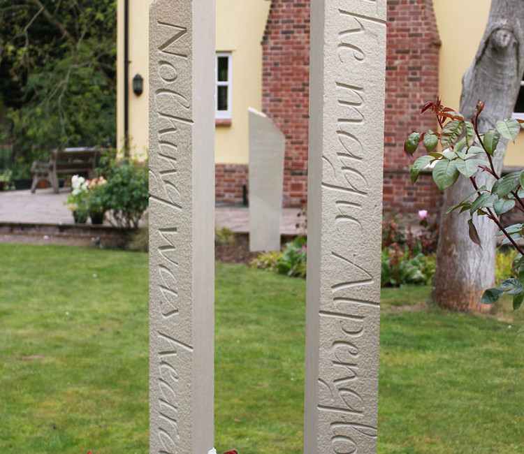 Three Yorkstone standing stones
